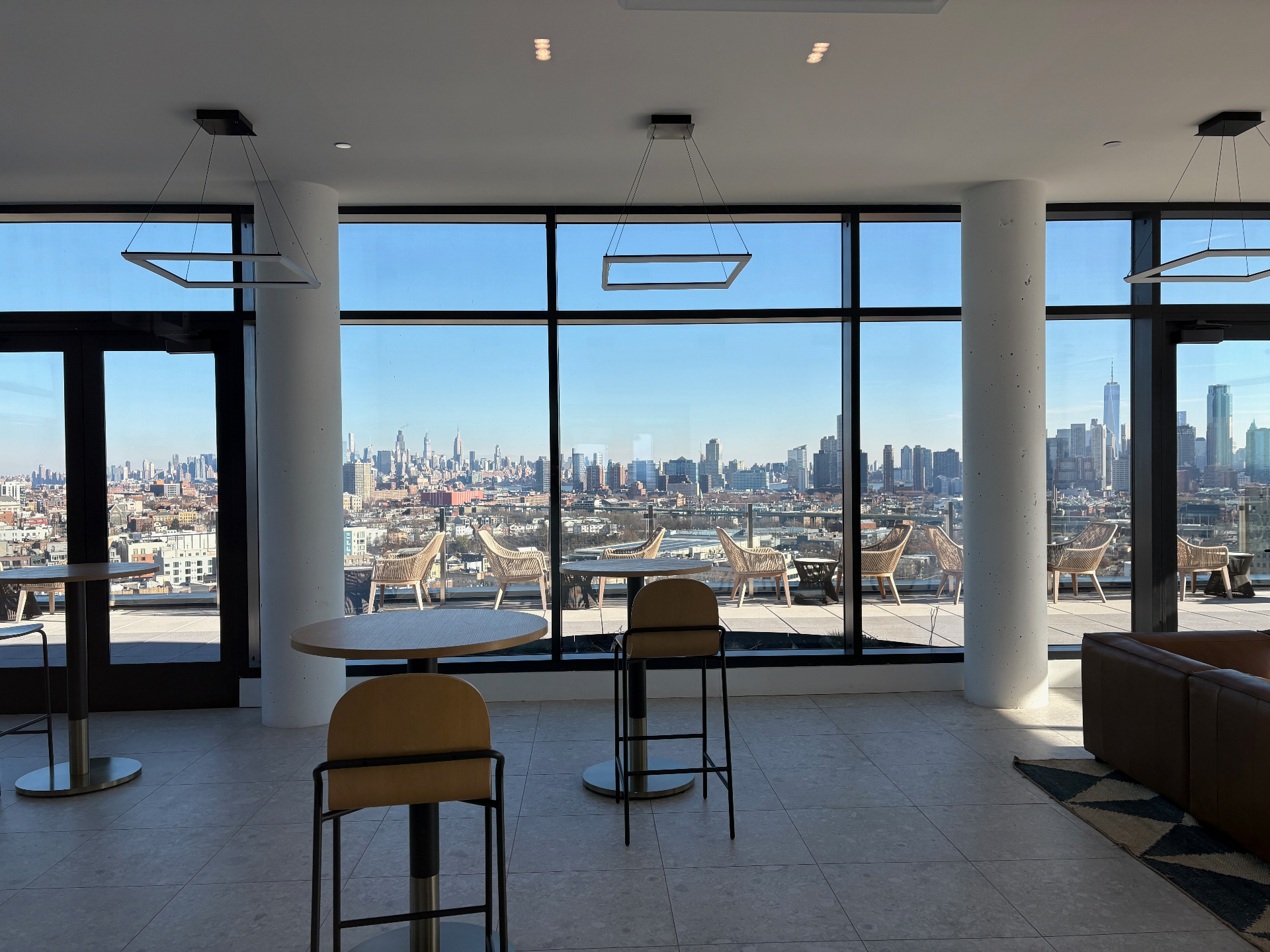 Brooklyn rooftop view of the Manhattan skyline